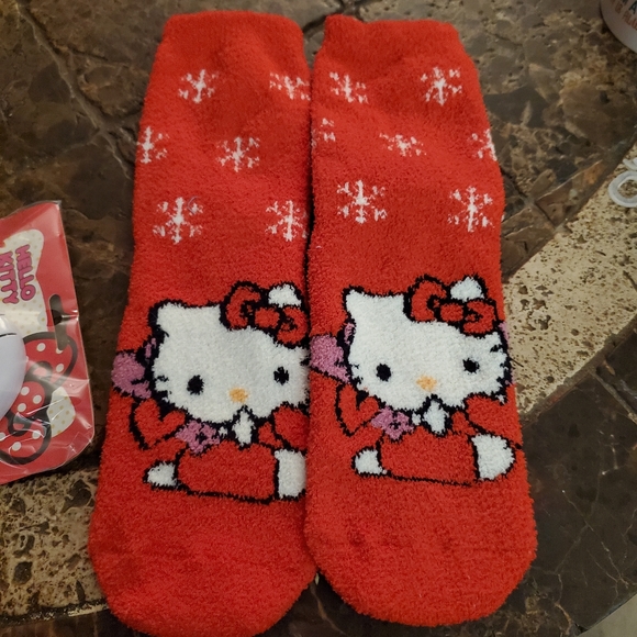 SanRio Hello Kitty Socks Hello Kitty Mirror shaped hello kitty Valentines Day - Picture 6 of 6
